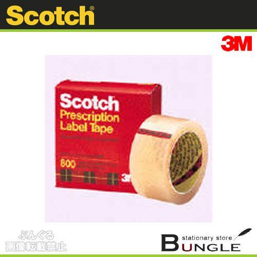 3M／スコッチ　透明ブックテープ800・薄手（800 25.4）アセテートフィルム　800-25-4...