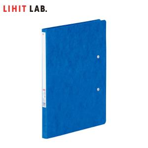 【B5-S（B4・2つ折）】LIHIT LAB（リヒトラブ）／パンチレスファイルZ式 藍（F-302） 見開きでB4サイズまでの用紙を収容可能！｜bungle