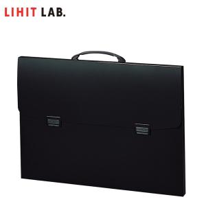 【B3サイズ】LIHIT LAB（リヒトラブ）／ポートフォリオ・ナスカフレックス（黒）F-913 スタンダードデザインのキャリングケース。｜bungle