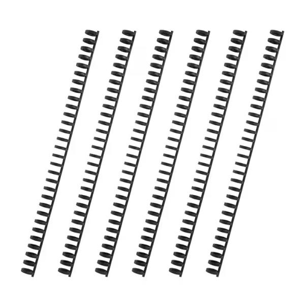 CARL・カール／ルーズリング リング径10mm ブラック 6本入（LR-10-K）プラスチック製　...