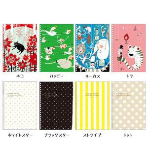 柄番号1〜15・全25種類！リヒトラブ／カスタマイズ ツイストノート 表紙（N-1774）N1774　２５種からデザインを選んでオリジナルノートが作れます！LIHIT LAB.