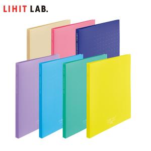 【全7色・A4】LIHIT LAB.（リヒトラブ）／CUBE FIZZ クリヤーブック A4　24ポケット（N-6000）新溶着方式　フラットに開いて書類がみやすい｜bungle