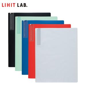 【全5色・A4サイズ】LIHIT LAB.（リヒトラブ）／ALCLEA 抗菌スリムクリヤーブック 10ポケット A4（N-7760）トップインタイプ｜bungle