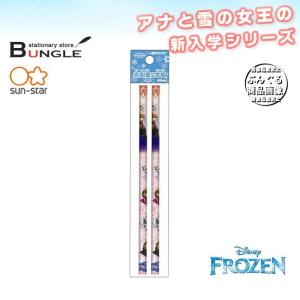 サンスター文具／赤鉛筆2本パック DC アナと雪の女王（フローズン）S5015600 新入学や新学期の贈り物にも♪ ディズニー アナ雪｜bungle