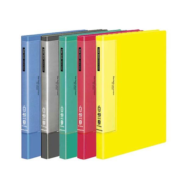 【全5色・A4-S・縦型】コクヨ／クリヤーブック＜ウェーブカットポケット・固定式＞（ラ-T570）ポ...