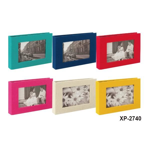 【全６色】セキセイ／ハーパーハウス フレームポケットアルバム ４０枚収容 Ｌサイズ 布貼り表紙 (X...