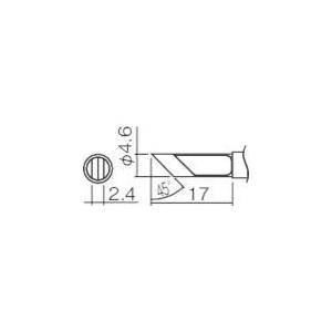 あすつく対応 「直送」 HAKKO（白光）ハッコー ［T12-KFZ］ こて先 こて先 ＫＦ型 Ｚ T12KFZ 294-6092 ポイント10倍｜bungoot