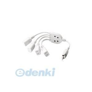 ELECOM エレコム T-ADR4WH ACアダプタ用電源延長コード（4個口） TADR4WH