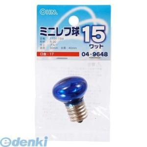 オーム電機 LB-R3715-CA ミニレフ球（R30/15W/ブルー/E17） LBR3715CA