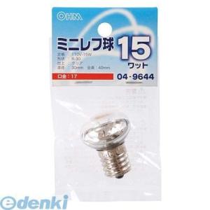 オーム電機 LB-R3715-C ミニレフ球（R30/15W/クリア/E17）  LBR3715C