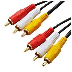 オーム電機 VIS-C20R3-K ビデオ接続コード ２m VISC20R3K