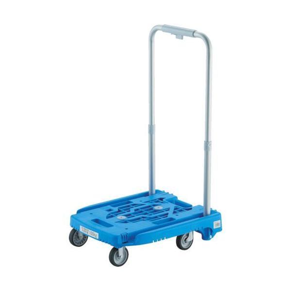 トラスコ TRUSCO WP-2G-B-JS 樹脂台車 カルティオミニ ｗｅｅｇｏ 省音Ｇ車輪 ブル...