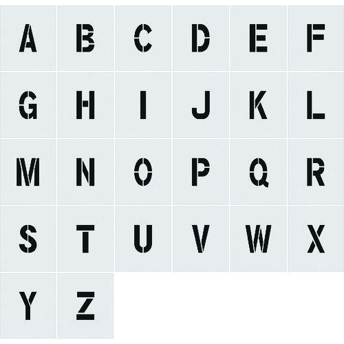 あすつく対応 「直送」 アイマーク  AST-SETA15095 ステンシル A〜Z 1セット26枚...