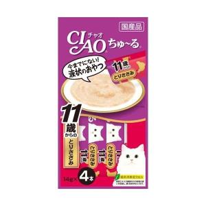 いなばペットフード 4901133716706 CIAO ちゅ〜る 11歳からのとりささみ 14g×4本 4SC−78