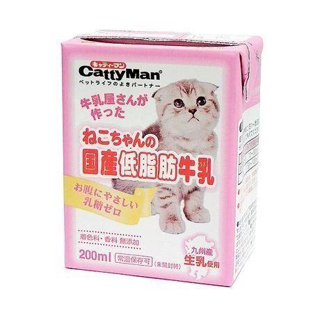 ドギーマン  49195248 ねこちゃんの国産低脂肪牛乳 200ml