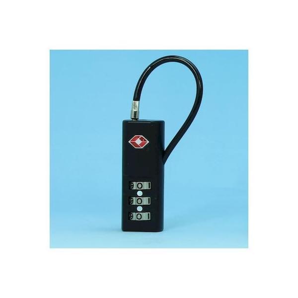 aiai 4529931311321 IB−101 TSAワイヤーロック 黒 本体幅19mm