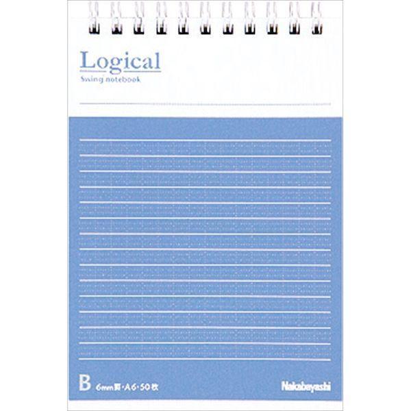 ナカバヤシ NW-A601B/COC FSC−MXロジカルWリングノートA6 B罫50枚 NWA60...