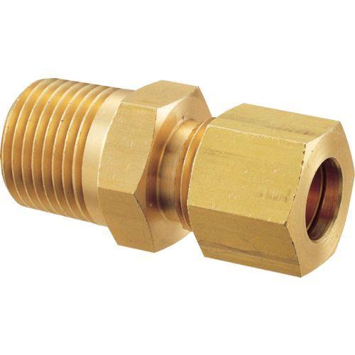 フジトク ［GC-10X1/4B］ 黄銅製ハーフユニオン Φ１０×１／４Ｂ 銅管用 くい込み継手 G...