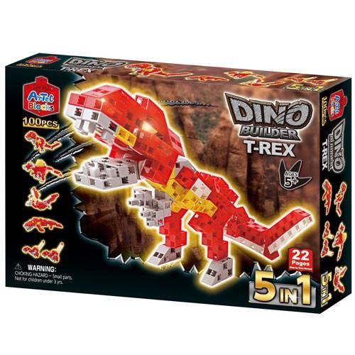 Artecブロック DINO BUILDER T-REX 5パターンに変形組換可能 ハイクオリティ ...
