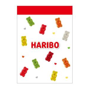 クラックス HARIBO ミニメモ グミチラシ 2柄 80枚 日本製 女子文具 プレゼント｜bungu-mori