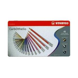 スタビロ カーブオテロ パステル色鉛筆 48色 缶入り 名入れ プレゼント