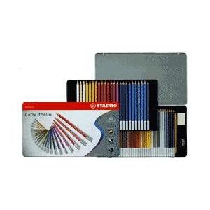 スタビロ カーブオテロ パステル色鉛筆 60色セット 缶入り プレゼント お祝い 名入れ イラスト