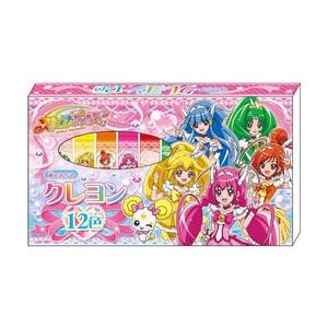 【女の子に大人気！】　楽しくお絵描き　スマイルプリキュア!　水で落ちるクレヨン12色