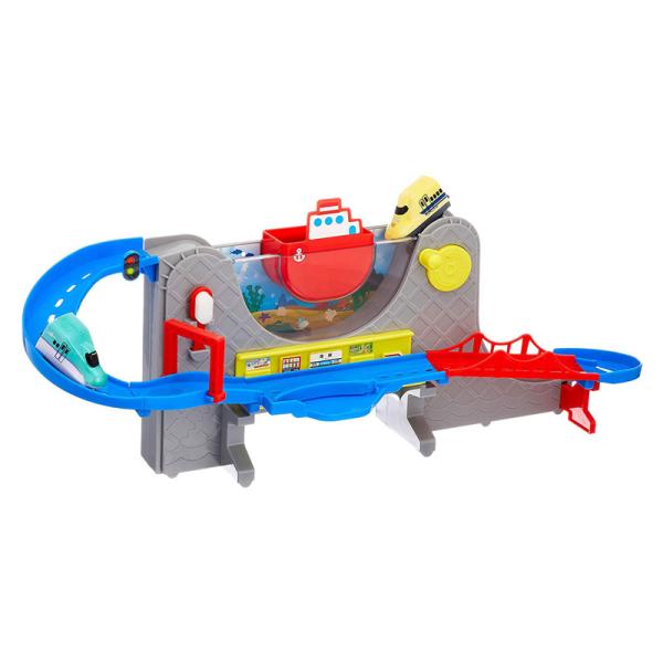 おふろDEミニカー すすめ! 海底トンネル! 北海道新幹線はやぶさ&amp;ドクターイエローセット 知育玩具...