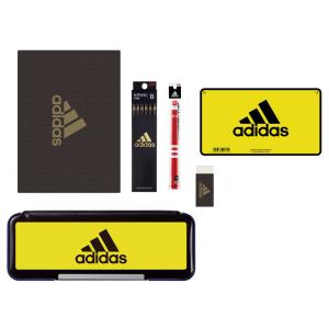 三菱鉛筆 adidas 文具セットL 2021年 新入学 名入れ無料 祝い ギフト プレゼント 男の子 進級｜bungu-mori