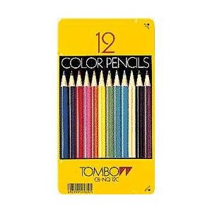 トンボ鉛筆 色鉛筆 NQ 12色缶 名入れ 記念品 お祝い 高品質 プレゼント