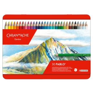 カランダッシュ 40色 新品未使用 水彩色鉛筆 デザイン 絵画 お絵描き 半額 CARAN d'ACHE（カランダッシュ） カラン ダッシュ パブロ色鉛筆 40色