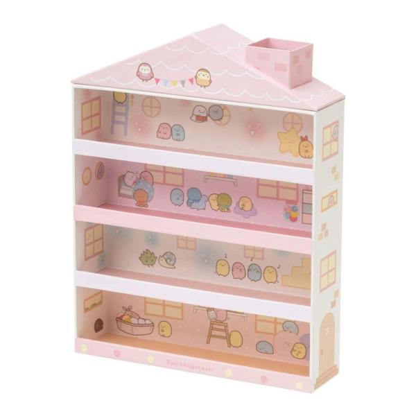 サンエックス すみっコぐらし すみっコぐらしコレクション すみっコハウスケース ピンク 収納 おかた...