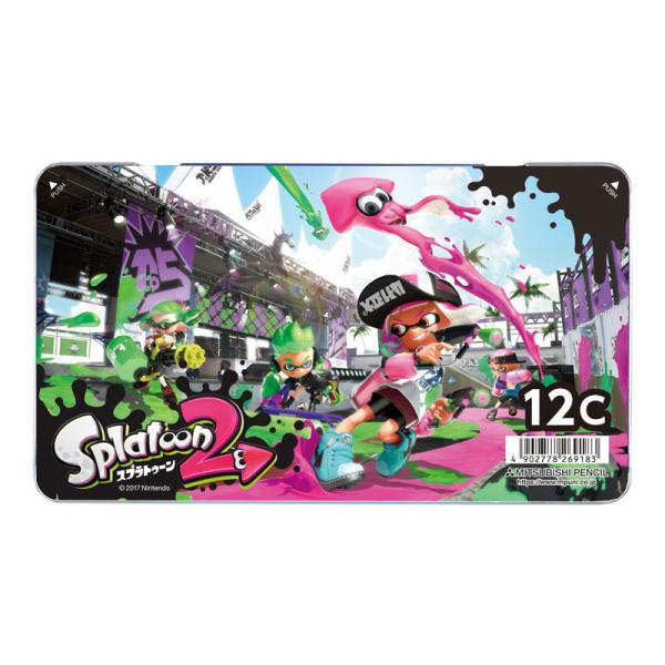 三菱鉛筆 スプラトゥーン2 色鉛筆 12色 880級 2021年 新入学 名入れ無料 祝い 日本製 ...