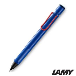 LAMY サファリ ボールペン ブルーレッドクリップ 2023年 限定 名入れ プレゼント｜bungu-mori