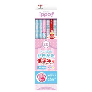 トンボ鉛筆 ippo!入学専用かきかた鉛筆プリントガール 1ダースセット