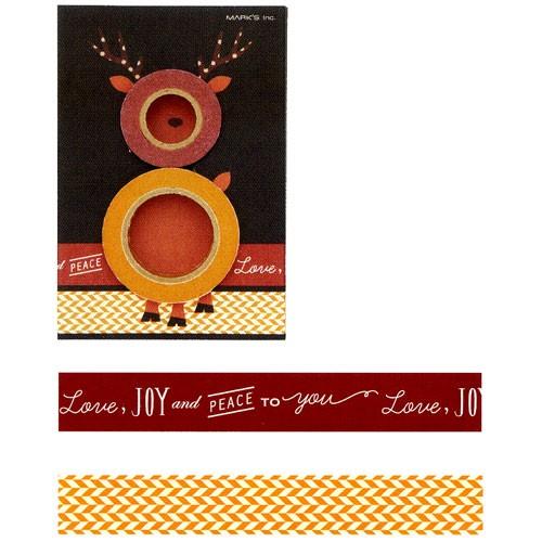 かわいくデコレーションできるクリスマス仕様のマスキングテープ☆ マークス マステ・トナカイ柄