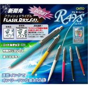 NKG-255R OHTO ゲルボールペン レイズ 新開発のフラッシュドライゲルで閃光速乾 スタイリッシュな新アイテム｜bungu-mori