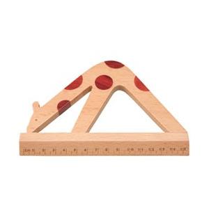 子供達が大好きな木目のやわらかな定規　ナカノ　プレイポコ　トイルーラーキリン