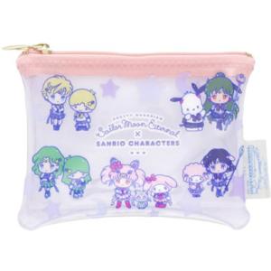 サンスター文具 ミニポーチ 劇場版 美少女戦士セーラームーンEternal × サンリオキャラクターズ B柄 かわいい コラボ 30周年 アニバーサリー 小物入れ 限定
