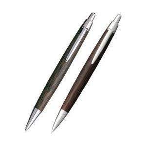 ピュアモルト 三菱鉛筆 ボールペン・シャープペン 2本セット 樽材 名