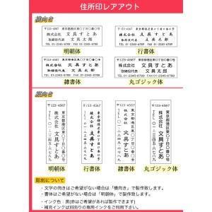 【印字自由】ゴム印 住所印 会社印 社判 会社...の詳細画像2