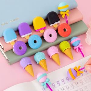 【スイーツ】消しゴム 小学生 可愛い 女の子 アーチ 安い ミニ よく消える キャラクター セット 消しゴムすくい 韓国 文房具 スイーツ 4個セット