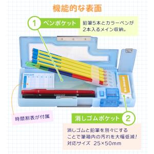 筆箱・筆入れ 3ポケット筆入 キャパレット 箱...の詳細画像4