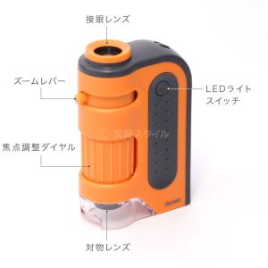 顕微鏡 子供 ハンディ顕微鏡ZOOM 60〜1...の詳細画像5