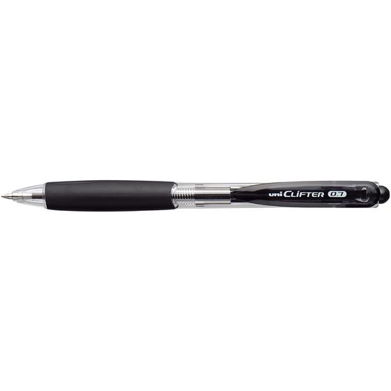 三菱鉛筆 クリフター 油性ボールペン 黒軸 SN11807.24