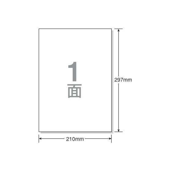 エーワン 屋外用レーザーラベル　A4ノーカット 透明光沢 10枚 31032