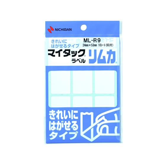 ニチバン マイタックラベル リムカ 24×53mm 6片×10シート ML-R9