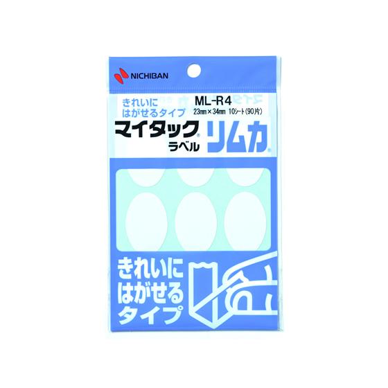 ニチバン マイタックラベル リムカ 23×34mm 9片×10シート ML-R4