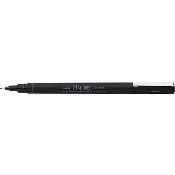三菱鉛筆 水性サインペン 極細03 黒 PIN103.24