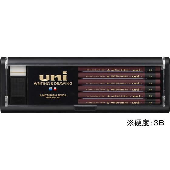 三菱鉛筆 鉛筆ユニ 3B 12本入 U3B